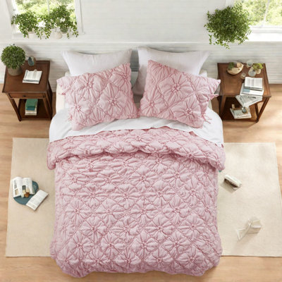 Ensembles de literie pour très grand lit Shabby Chic, confort floral en microfibre, utilisation toutes saisons