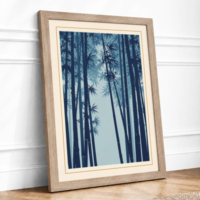 Quiet Bamboo Japandi - Framed Print