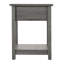 Table de chevet chic gris