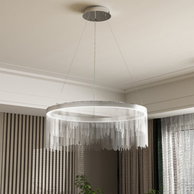 Luminaire suspendu à pampille en aluminium
