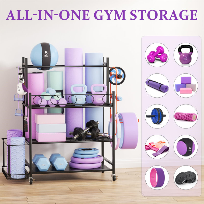 Metal Freestanding Multi-Use Sports Rack