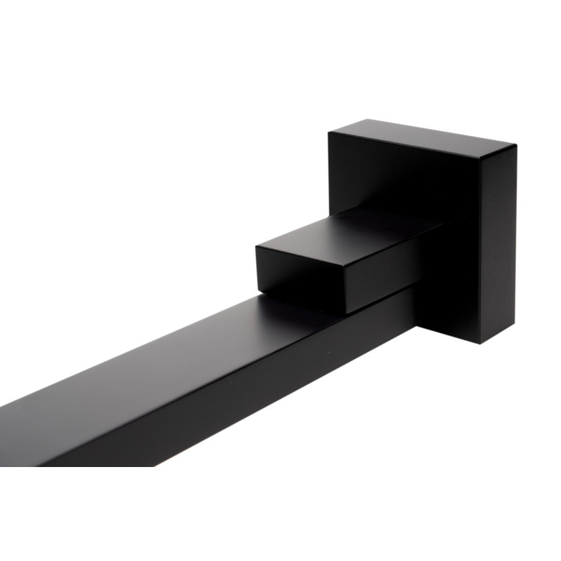 Black Matte Brass Wall Mounted Foldable Tub Spout