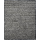 Tibetan Tibetan Hand Knotted Wool, Viscose, Cotton Striped Rug