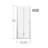 Goodyo Pivot Shower Doors, 30" W X 72" H Frameless Bi-Fold Swing Shower Door,1/4" (6Mm) Clear Tempered Glass, Chrome Finish Hardware, Reversible Installation-119015900