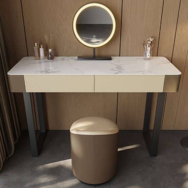 Modern Makeup Vanity With Stool