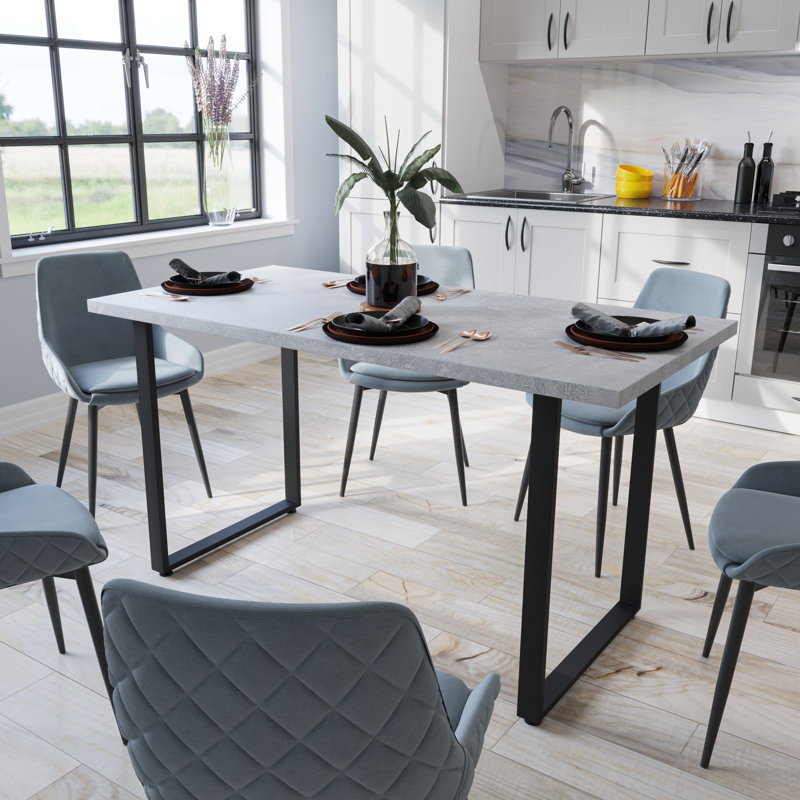 Dining Table Seattle 120-140, 72cm H x 140cm W x 70cm D, Grey