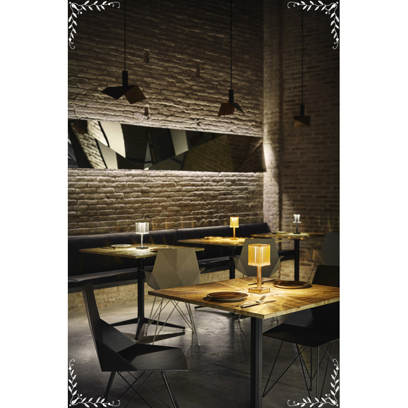 Gatsby Square Resin Table Lamp, Fume