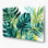 «Hawaiian Stylized Leaves», art mural en métal vert