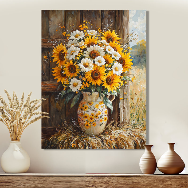 Donie - Floral Canvas Prints, Toile tendue, Ne s’applique pas, H 20 po x l 12 po