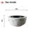 Outdoor Round Fire Pit Small Wood Burning Fire Pit Bonfire With Faux Imitation Painted Ceramic Appearance Base For Patio Garden Backyard,quick Ignition With Spark Screen, Poker, Stainless Steel Burner,24 Inch