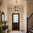 4-light Transitional Glass Pendant Light Adjustable Height