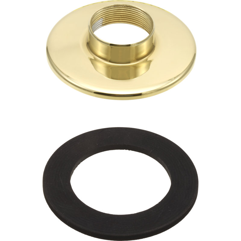 Escutcheon Thick Tile Mounting Kit, Brilliance Polished Brass