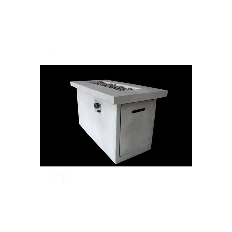 24'' H Concrete Propane/Natural Gas Outdoor Fire Pit Table