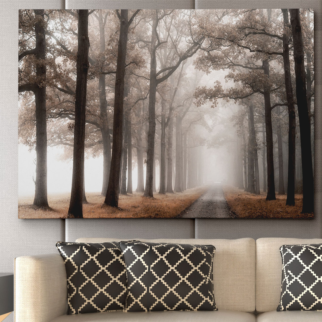 Bernhart " Misty Road " Wade Logan® Size: 18" H x 27" W x 1.5" D
