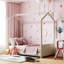 Lit en bois Velvet House, beige-910216707