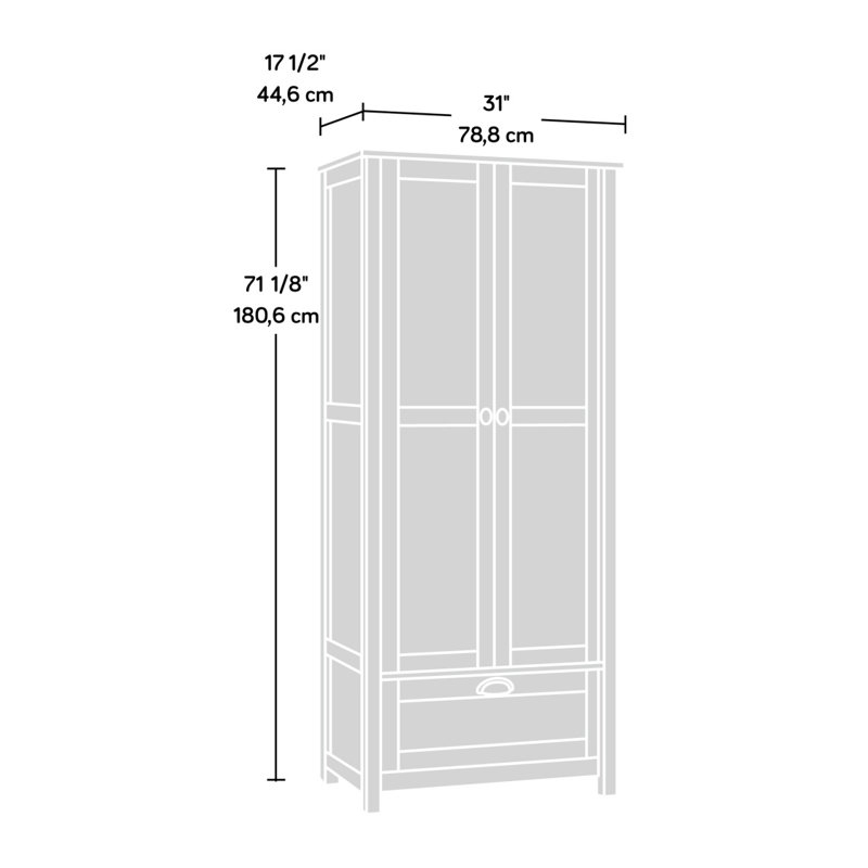 Armoire de rangement, finition