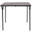 Square Bi-Fold Plastic Folding Table with Carrying Handle-668028412