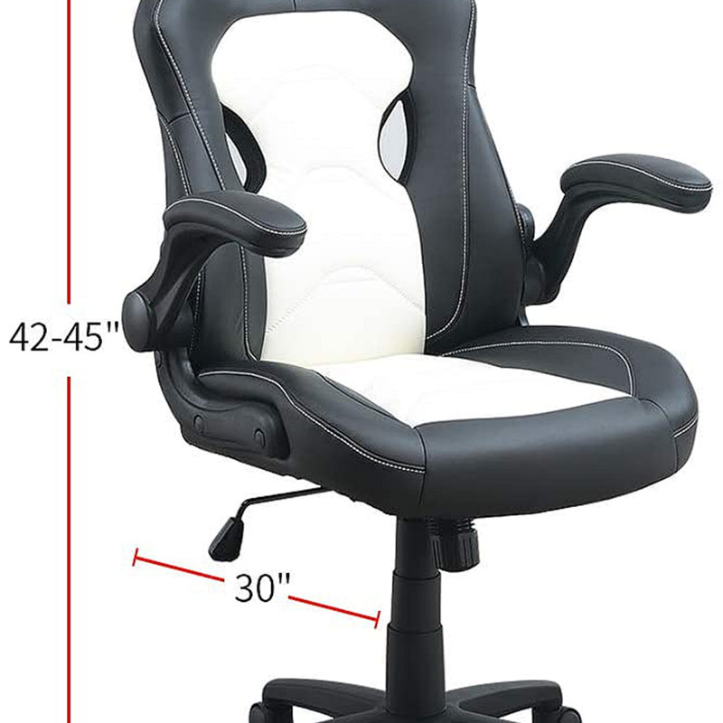 Chaise de bureau rembourrée 1pc, Blanc