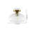  Moncia 1-Light Glass Flush Mount Ceiling Light for Corridor-106102647