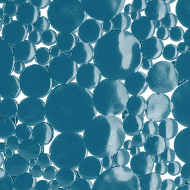 Polypropylene Plastic Non-Slip Shower Mat, Peacock Blue