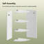 3-Tier Corner Bathroom Shelves-99230055