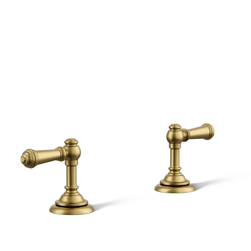 Artifacts® Bathroom Sink Lever Handles, Vibrant Brushed Moderne Brass