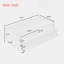Table basse moderne moderne avec 4 tiroirs et 2 tablettes-1717309282