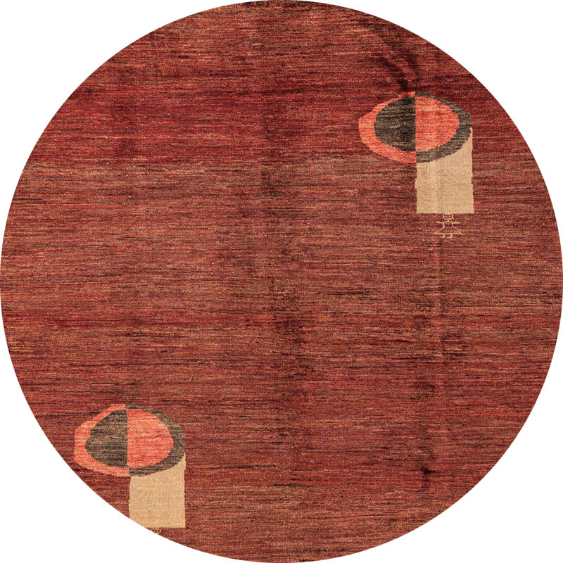 Abstract Indoor Rug, Round 7'