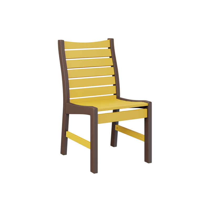 Chaise de salle à manger Berlin Gardens Bristol, Yellow/Chocolate Brown