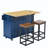 Kitchen Island On Wheels With Drop Leaf-1684011313