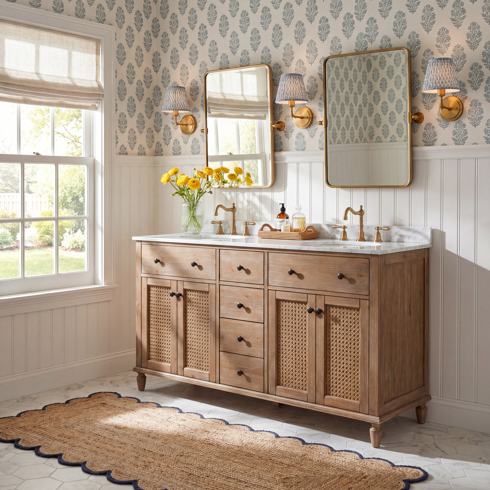 Berkely 55'' Double Bathroom Vanity