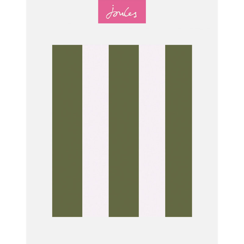 Joules Harborough Stripe Wallpaper, Green