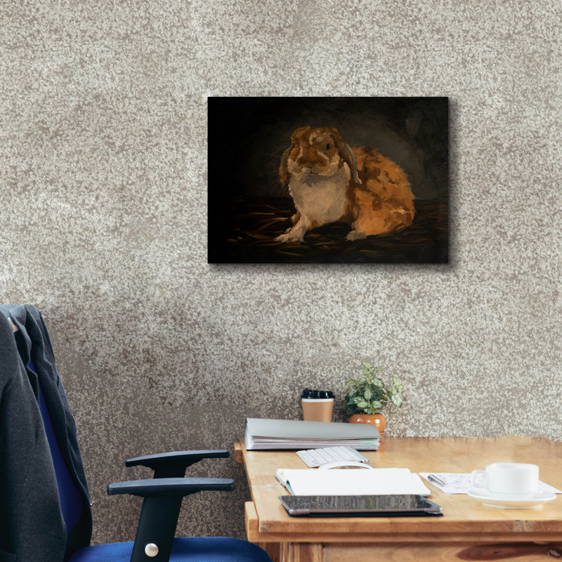 Toile épique Graffiti «Resting Bunny Rabbit 8» par Marian Parsons, 24 po x 20 po