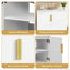 Meuble-lavabo 30 po avec lavabo en céramique, portes à fermeture douce-116858915