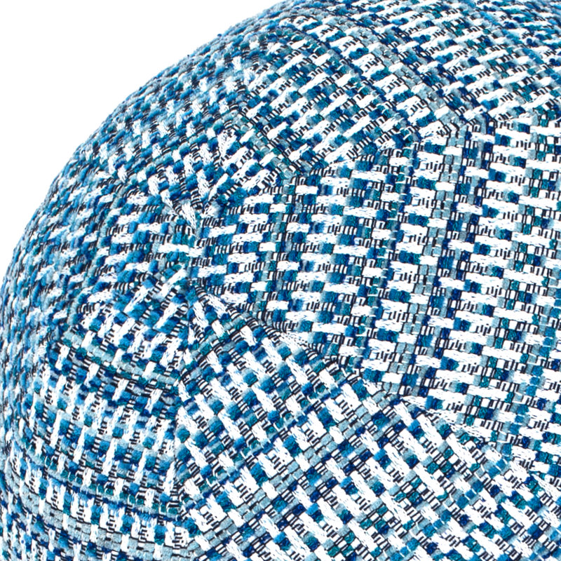 NEW ARRIVALS Circular Indoor/Outdoor Pillow Cover & Insert, Blue