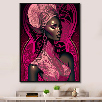 Edo, beau modèle rétro afro-américain sur toile