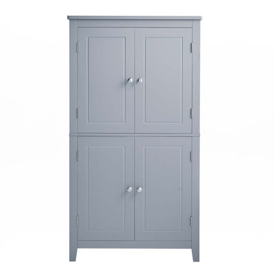Bathroom Floor Storage Cabinet With Adjustable Shelves