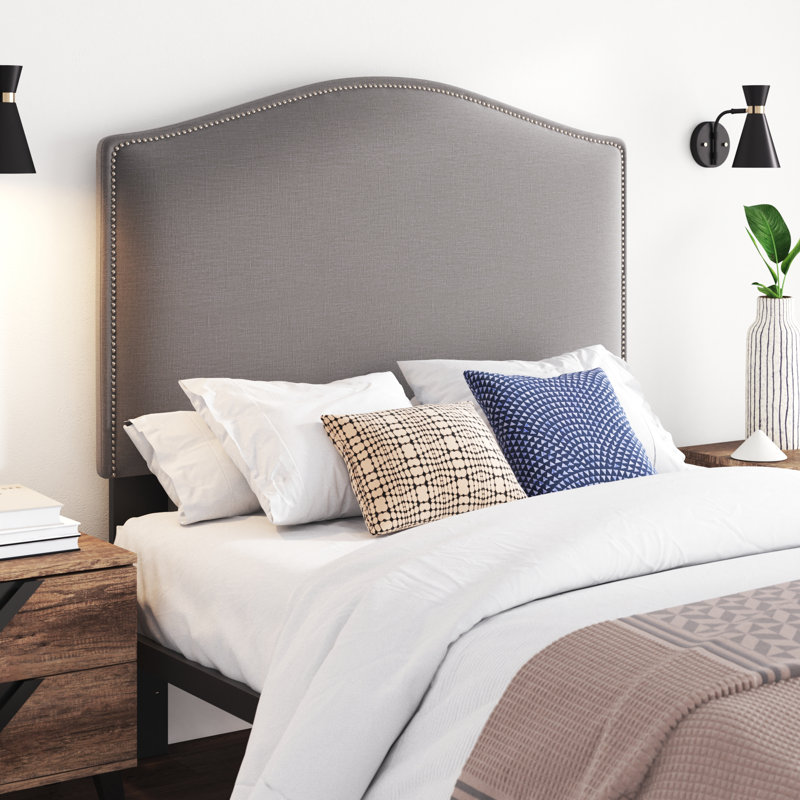 Snowhill Upholstered Headboard, Full/Queen, Ash