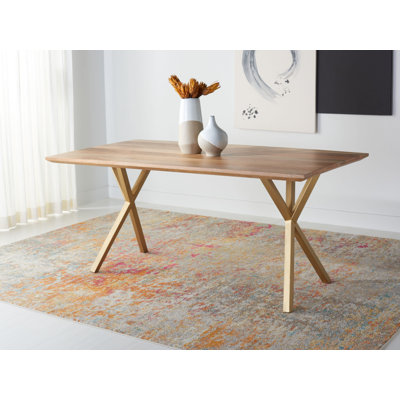 Solid Wood Top Dining Table