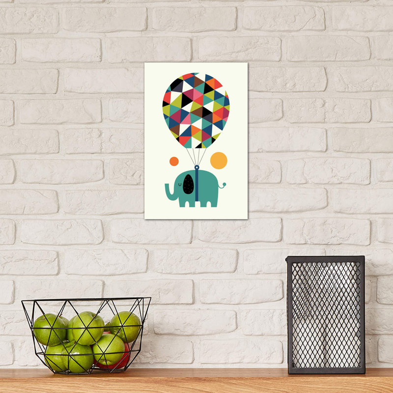 Fly High And Dream Big by Andy Westface - Print on Canvas, 152.5 cm H x 101.5 cm W, White Framed