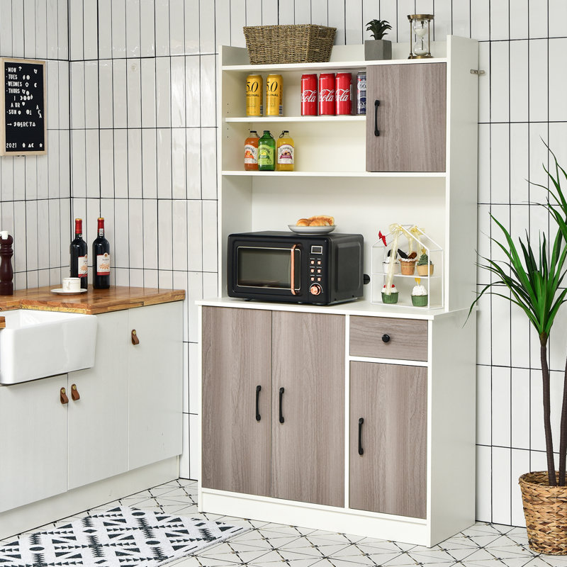 Tucci 180 cm H Kitchen Pantry, White