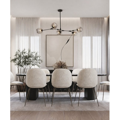 Annaelle 5 Light Chandelier With Glass Shades
