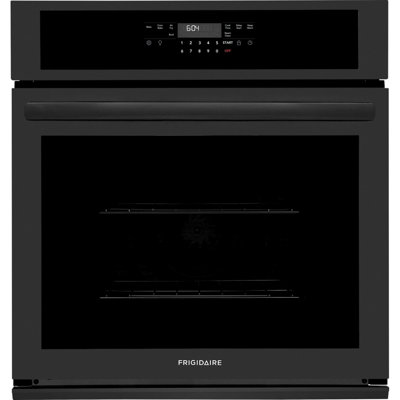 Frigidaire 27 in. Single Wall Oven with Convection 30-min Steam-Cleaning in Black