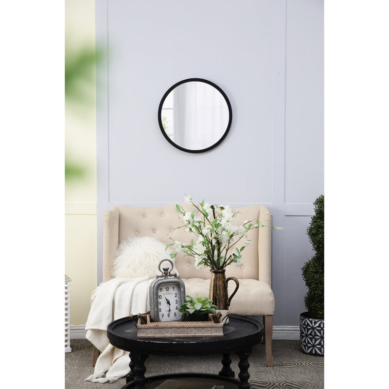 Miroir mural 20 po X, Noir