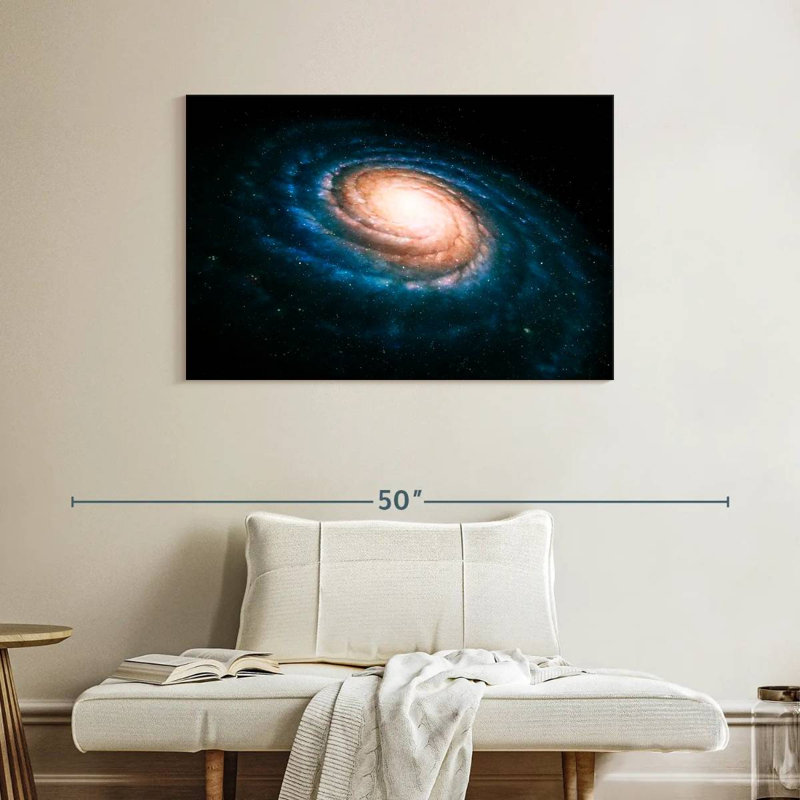 Oberle Spiral Shaped Galaxy, 26" H x 39" W
