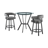 - Person Glass Top Four Leg Dining Set