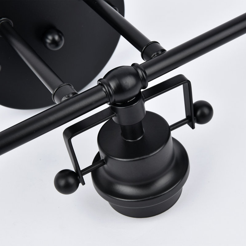 Éclairage pour meuble-lavabo à intensité variable Aini, Noir