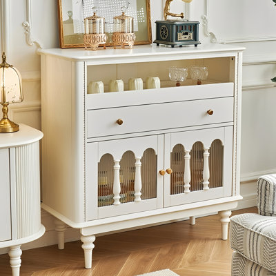 Buffet de rangement style crème français