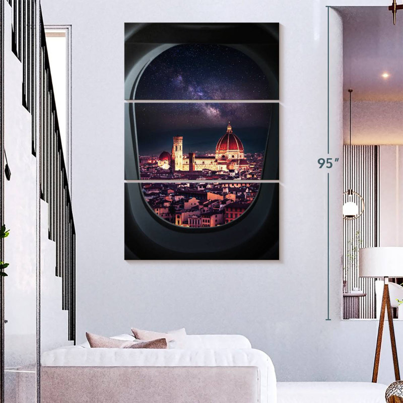 Nicci Florence From Plane Window, 74'' H x 48'' W