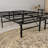 Black Steel King Platform Foundation, 14 - Inch High, No Box Spring, 2000 Pound Capacity, Simple And Fast Installation Tall With Underbed Space, Spring Needed, Assembly-1237889526